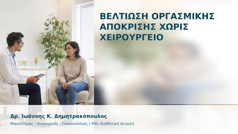 Βελτίωση Οργασμικής Απόκρισης χωρίς Χειρουργείο - Δρ. Ιωάννης Κ. Δημητρακόπουλος
