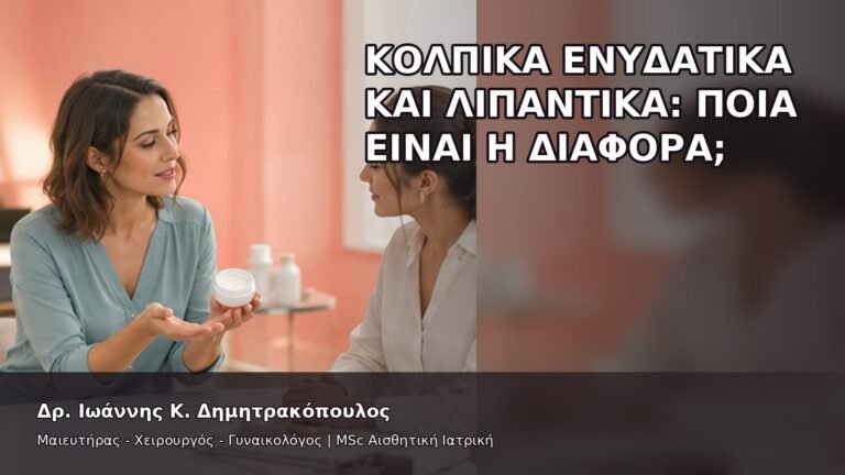 Κολπικά Ενυδατικά και Λιπαντικά: Ποια Είναι η Διαφορά; - Δρ. Ιωάννης Κ. Δημητρακόπουλος