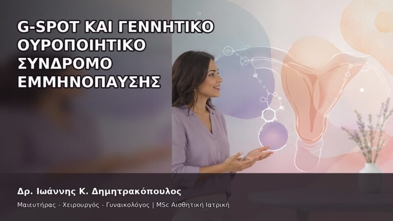G-Spot και Γεννητικό Ουροποιητικό Σύνδρομο Εμμηνόπαυσης - Δρ. Ιωάννης Κ. Δημητρακόπουλος