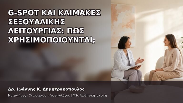 G-Spot και Κλίμακες Σεξουαλικής Λειτουργίας: Πώς Χρησιμοποιούνται; - Δρ. Ιωάννης Κ. Δημητρακόπουλος