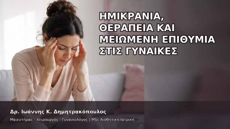 Ημικρανία, Θεραπεία και Μειωμένη Επιθυμία στις Γυναίκες - Δρ. Ιωάννης Κ. Δημητρακόπουλος