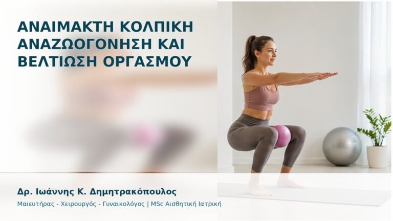 Αναίμακτη Κολπική Αναζωογόνηση και Βελτίωση Οργασμού - Δρ. Ιωάννης Κ. Δημητρακόπουλος