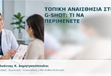 Τοπική Αναισθησία στο G-Shot: Τι να Περιμένετε - Δρ. Ιωάννης Κ. Δημητρακόπουλος