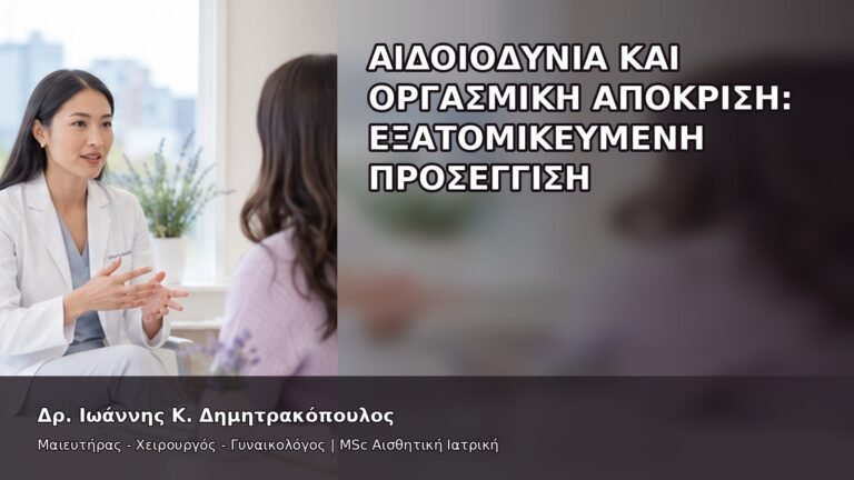 Αιδοιοδυνία και Οργασμική Απόκριση: Εξατομικευμένη Προσέγγιση - Δρ. Ιωάννης Κ. Δημητρακόπουλος