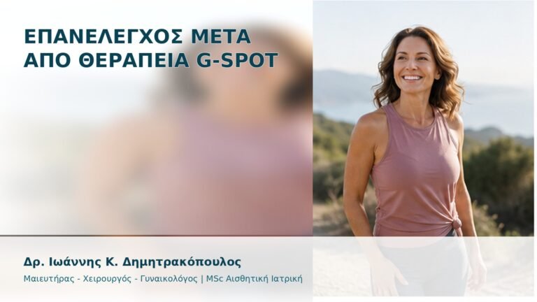 Επανέλεγχος μετά από Θεραπεία G-Spot - Δρ. Ιωάννης Κ. Δημητρακόπουλος