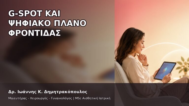 G-Spot και Ψηφιακό Πλάνο Φροντίδας - Δρ. Ιωάννης Κ. Δημητρακόπουλος