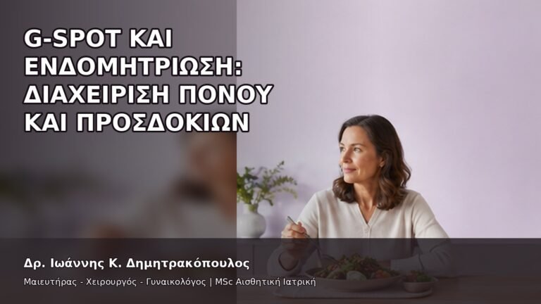 G-Spot και Ενδομητρίωση: Διαχείριση Πόνου και Προσδοκιών - Δρ. Ιωάννης Κ. Δημητρακόπουλος