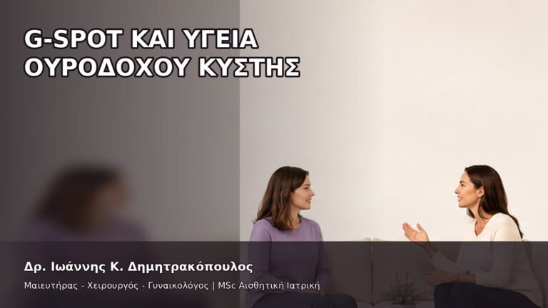 G-Spot και Υγεία Ουροδόχου Κύστης - Δρ. Ιωάννης Κ. Δημητρακόπουλος