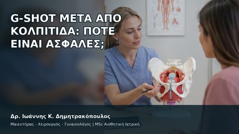 G-Shot μετά από Κολπίτιδα: Πότε Είναι Ασφαλές; - Δρ. Ιωάννης Κ. Δημητρακόπουλος