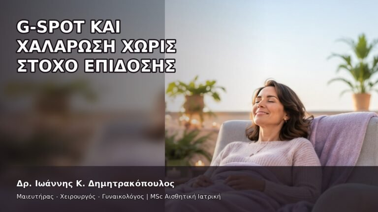 G-Spot και Χαλάρωση χωρίς Στόχο Επίδοσης - Δρ. Ιωάννης Κ. Δημητρακόπουλος