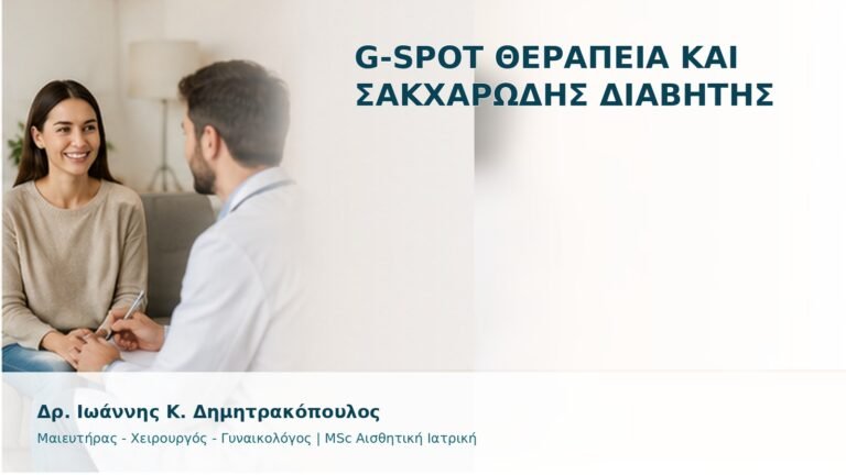 G-Spot Θεραπεία και Σακχαρώδης Διαβήτης - Δρ. Ιωάννης Κ. Δημητρακόπουλος