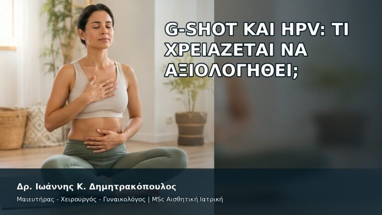 G-Shot και HPV: Τι Χρειάζεται να Αξιολογηθεί; - Δρ. Ιωάννης Κ. Δημητρακόπουλος