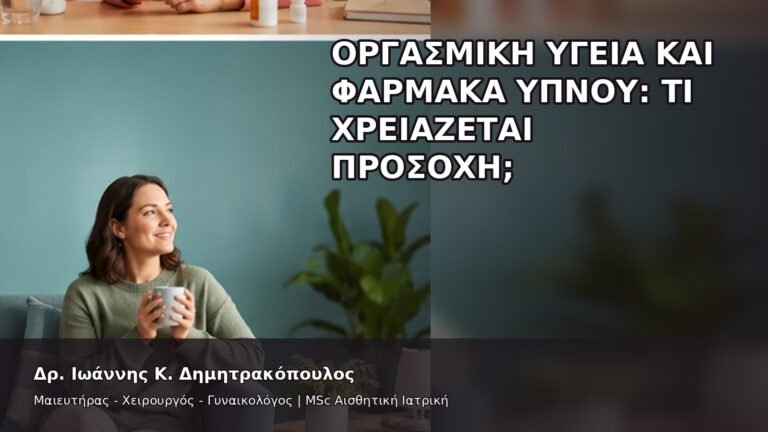 Οργασμική Υγεία και Φάρμακα Ύπνου: Τι Χρειάζεται Προσοχή; - Δρ. Ιωάννης Κ. Δημητρακόπουλος