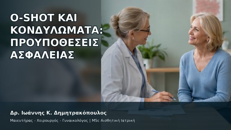 O-Shot και Κονδυλώματα: Προϋποθέσεις Ασφάλειας - Δρ. Ιωάννης Κ. Δημητρακόπουλος