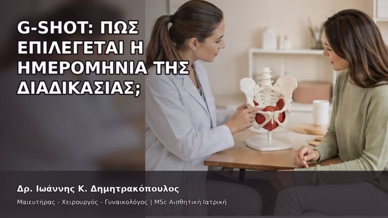 G-Shot: Πώς Επιλέγεται η Ημερομηνία της Διαδικασίας; - Δρ. Ιωάννης Κ. Δημητρακόπουλος