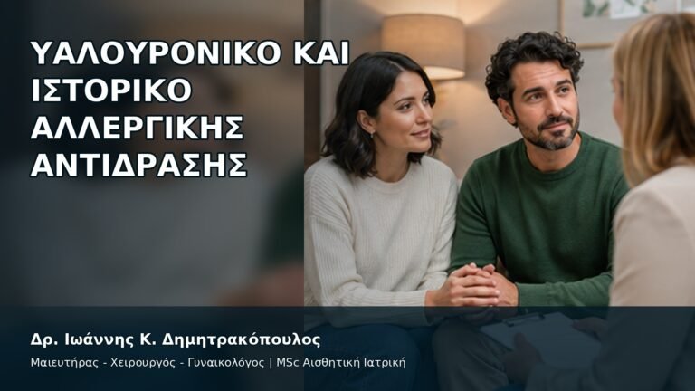 Υαλουρονικό και Ιστορικό Αλλεργικής Αντίδρασης - Δρ. Ιωάννης Κ. Δημητρακόπουλος