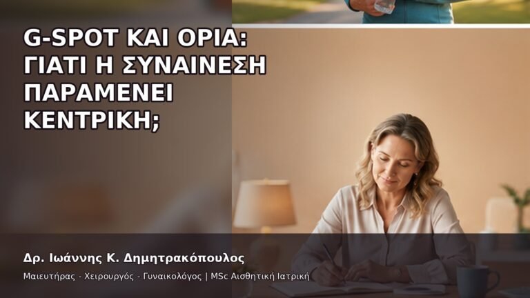 G-Spot και Όρια: Γιατί η Συναίνεση Παραμένει Κεντρική; - Δρ. Ιωάννης Κ. Δημητρακόπουλος