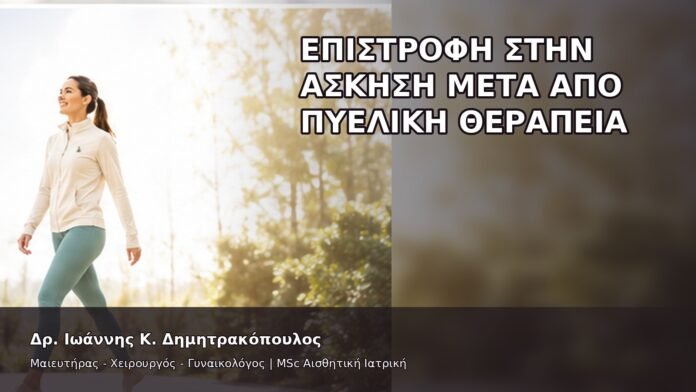 Επιστροφή στην Άσκηση μετά από Πυελική Θεραπεία - Δρ. Ιωάννης Κ. Δημητρακόπουλος