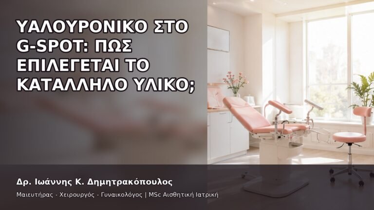 Υαλουρονικό στο G-Spot: Πώς Επιλέγεται το Κατάλληλο Υλικό; - Δρ. Ιωάννης Κ. Δημητρακόπουλος