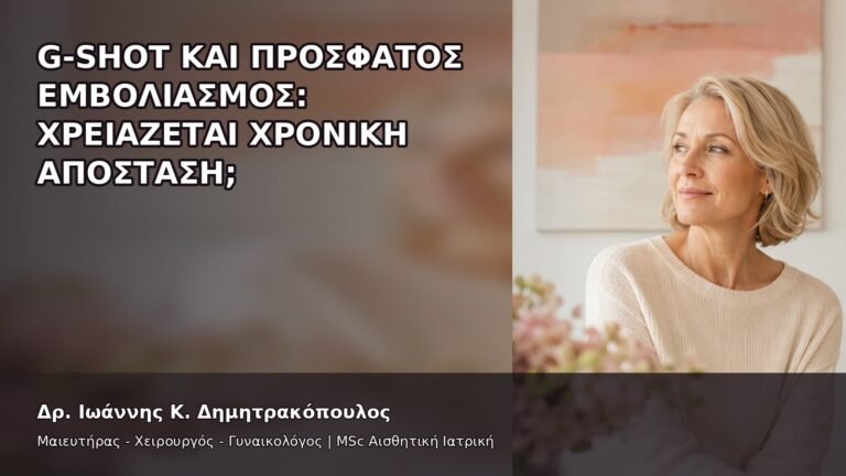 G-Shot και Πρόσφατος Εμβολιασμός: Χρειάζεται Χρονική Απόσταση; - Δρ. Ιωάννης Κ. Δημητρακόπουλος