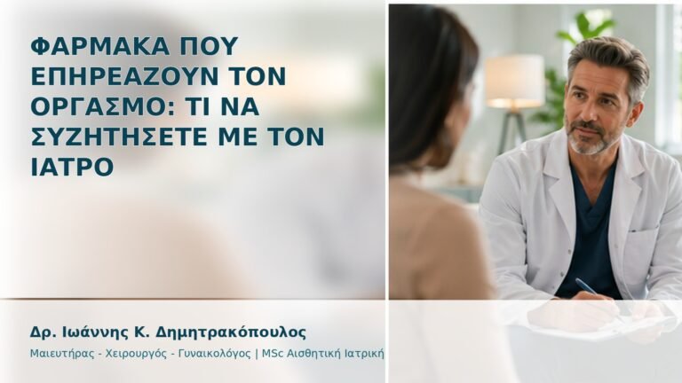 Φάρμακα που Επηρεάζουν τον Οργασμό: Τι να Συζητήσετε με τον Ιατρό - Δρ. Ιωάννης Κ. Δημητρακόπουλος