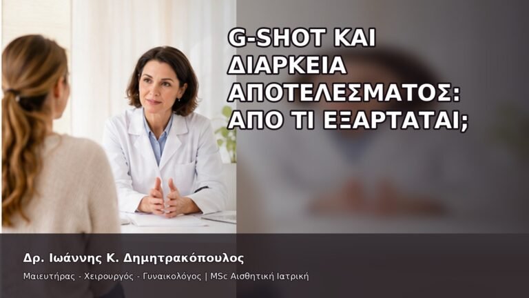 G-Shot και Διάρκεια Αποτελέσματος: Από Τι Εξαρτάται; - Δρ. Ιωάννης Κ. Δημητρακόπουλος
