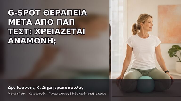 G-Spot Θεραπεία μετά από Παπ Τεστ: Χρειάζεται Αναμονή; - Δρ. Ιωάννης Κ. Δημητρακόπουλος