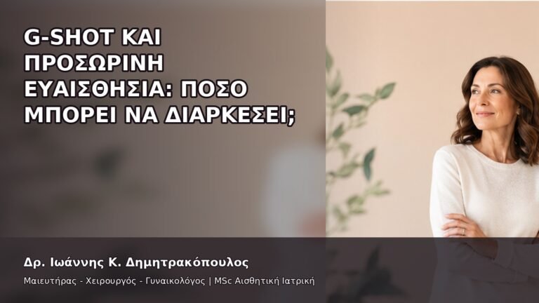 G-Shot και Προσωρινή Ευαισθησία: Πόσο Μπορεί να Διαρκέσει; - Δρ. Ιωάννης Κ. Δημητρακόπουλος