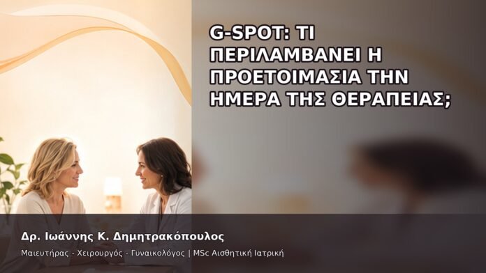 G-Spot: Τι Περιλαμβάνει η Προετοιμασία την Ημέρα της Θεραπείας; - Δρ. Ιωάννης Κ. Δημητρακόπουλος