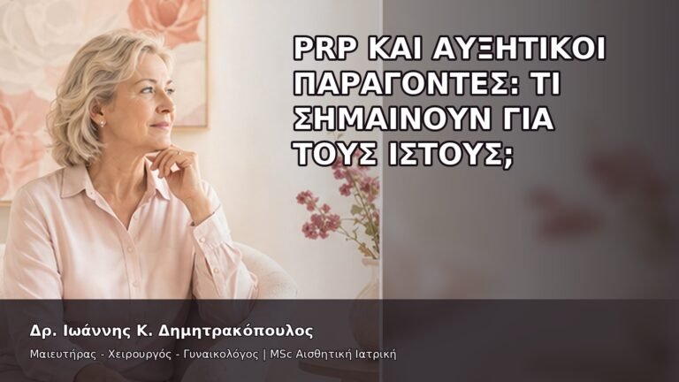 PRP και Αυξητικοί Παράγοντες: Τι Σημαίνουν για τους Ιστούς; - Δρ. Ιωάννης Κ. Δημητρακόπουλος