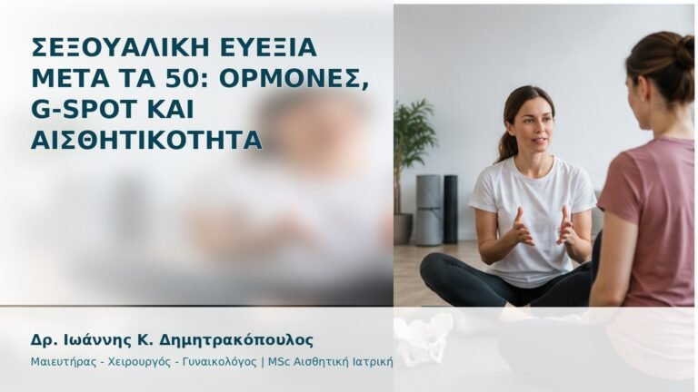 Σεξουαλική Ευεξία μετά τα 50: Ορμόνες, G-Spot και Αισθητικότητα - Δρ. Ιωάννης Κ. Δημητρακόπουλος