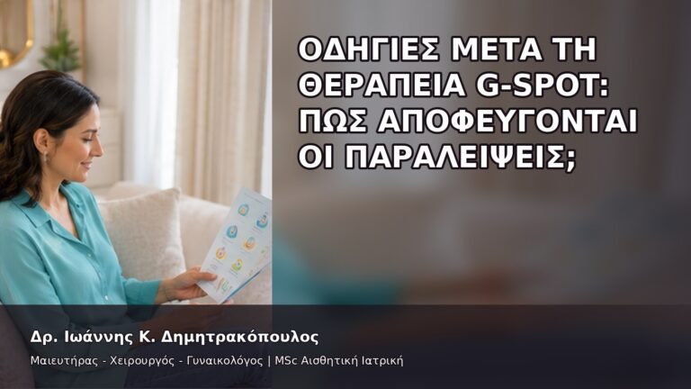Οδηγίες Μετά τη Θεραπεία G-Spot: Πώς Αποφεύγονται οι Παραλείψεις; - Δρ. Ιωάννης Κ. Δημητρακόπουλος