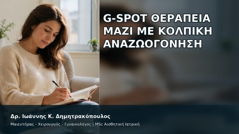 G-Spot Θεραπεία μαζί με Κολπική Αναζωογόνηση - Δρ. Ιωάννης Κ. Δημητρακόπουλος
