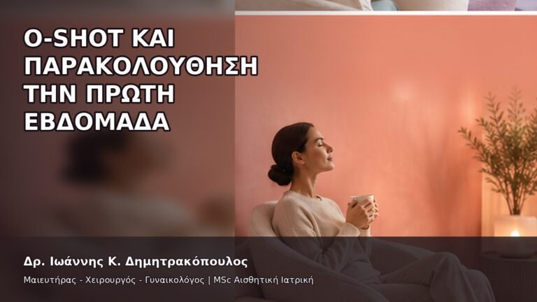 O-Shot και Παρακολούθηση την Πρώτη Εβδομάδα - Δρ. Ιωάννης Κ. Δημητρακόπουλος