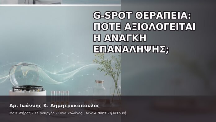 G-Spot Θεραπεία: Πότε Αξιολογείται η Ανάγκη Επανάληψης; - Δρ. Ιωάννης Κ. Δημητρακόπουλος