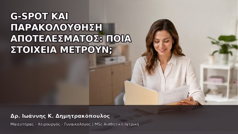 G-Spot και Παρακολούθηση Αποτελέσματος: Ποια Στοιχεία Μετρούν; - Δρ. Ιωάννης Κ. Δημητρακόπουλος