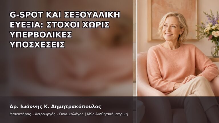 G-Spot και Σεξουαλική Ευεξία: Στόχοι χωρίς Υπερβολικές Υποσχέσεις - Δρ. Ιωάννης Κ. Δημητρακόπουλος