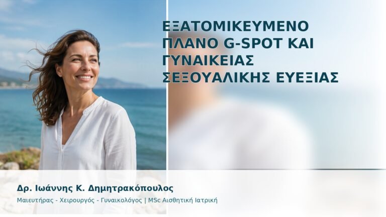 Εξατομικευμένο Πλάνο G-Spot και Γυναικείας Σεξουαλικής Ευεξίας - Δρ. Ιωάννης Κ. Δημητρακόπουλος