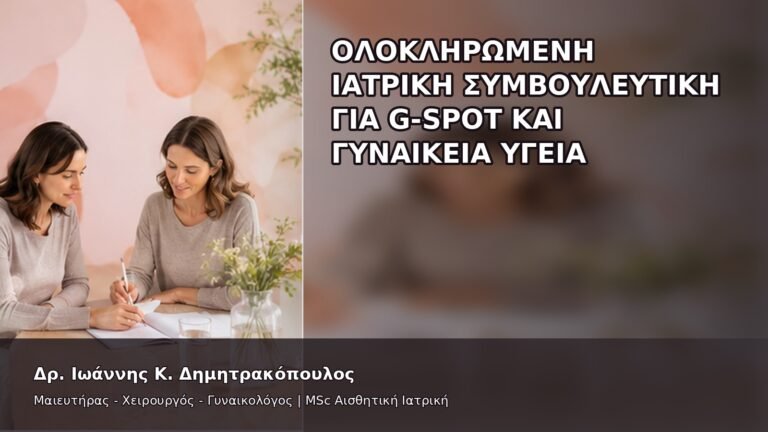 Ολοκληρωμένη Ιατρική Συμβουλευτική για G-Spot και Γυναικεία Υγεία - Δρ. Ιωάννης Κ. Δημητρακόπουλος