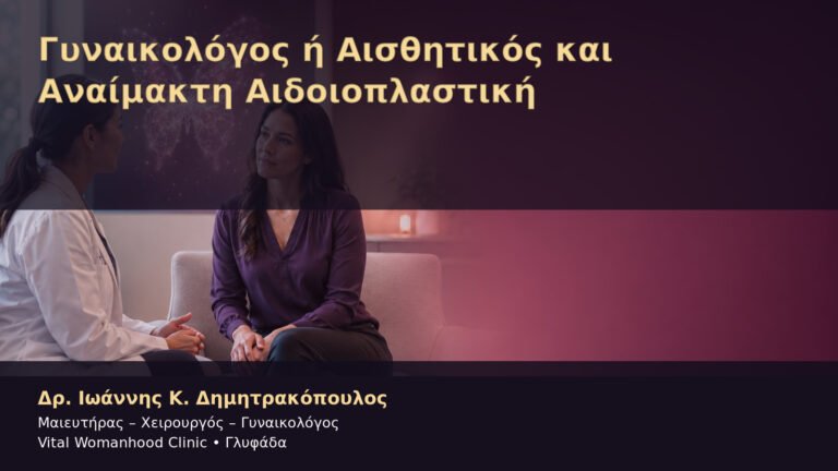 Γυναικολόγος ή Αισθητικός και Αναίμακτη Αιδοιοπλαστική – Δρ. Ιωάννης Κ. Δημητρακόπουλος