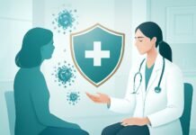 Premium ιατρικό εξώφυλλο για HPV και κονδυλώματα με ουδέτερο γυναικολογικό θέμα