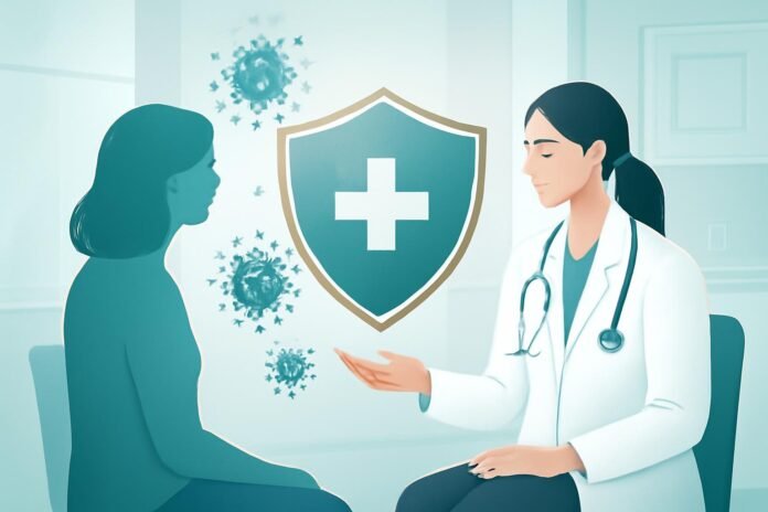 Premium ιατρικό εξώφυλλο για HPV και κονδυλώματα με ουδέτερο γυναικολογικό θέμα