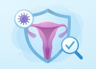 HPV Υψηλού Κινδύνου: Παρακολούθηση και Πρόληψη Τραχηλικών Αλλοιώσεων Ιατρική απεικόνιση παρακολούθησης HPV υψηλού κινδύνου