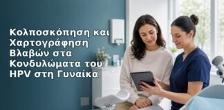 Ιατρικό cover για Κολποσκόπηση και Χαρτογράφηση Βλαβών στα Κονδυλώματα του HPV στη Γυναίκα