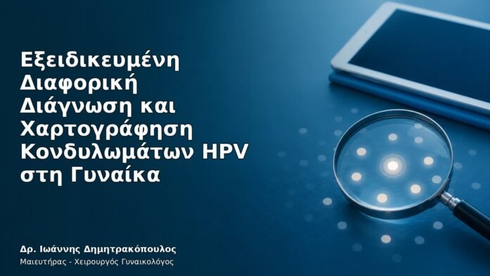 Ιατρικό cover για Εξειδικευμένη Διαφορική Διάγνωση και Χαρτογράφηση Κονδυλωμάτων HPV στη Γυναίκα