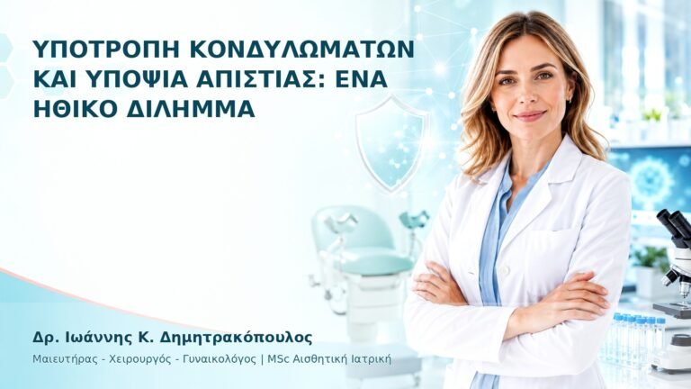 Υποτροπή Κονδυλωμάτων και Υποψία Απιστίας: Ένα Ηθικό Δίλημμα - Δρ. Ιωάννης Κ. Δημητρακόπουλος