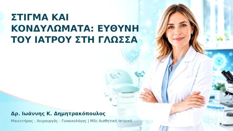 Στίγμα και Κονδυλώματα: Ευθύνη του Ιατρού στη Γλώσσα - Δρ. Ιωάννης Κ. Δημητρακόπουλος