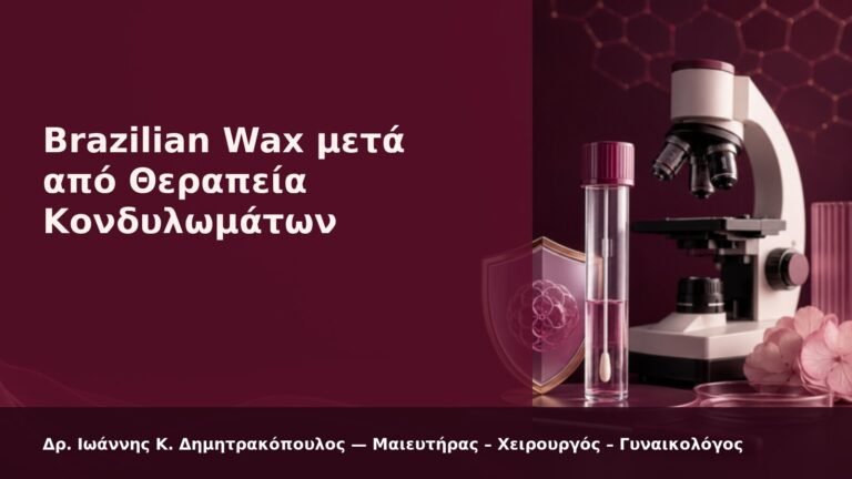 Brazilian Wax μετά από Θεραπεία Κονδυλωμάτων - Δρ. Ιωάννης Κ. Δημητρακόπουλος