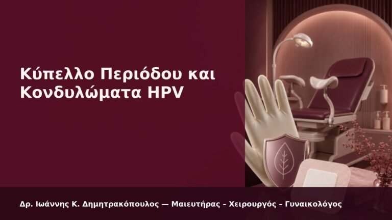 Κύπελλο Περιόδου και Κονδυλώματα HPV - Δρ. Ιωάννης Κ. Δημητρακόπουλος