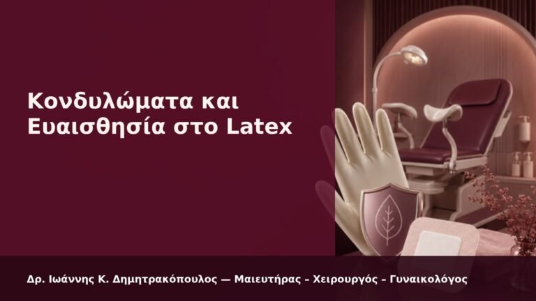 Κονδυλώματα και Ευαισθησία στο Latex - Δρ. Ιωάννης Κ. Δημητρακόπουλος